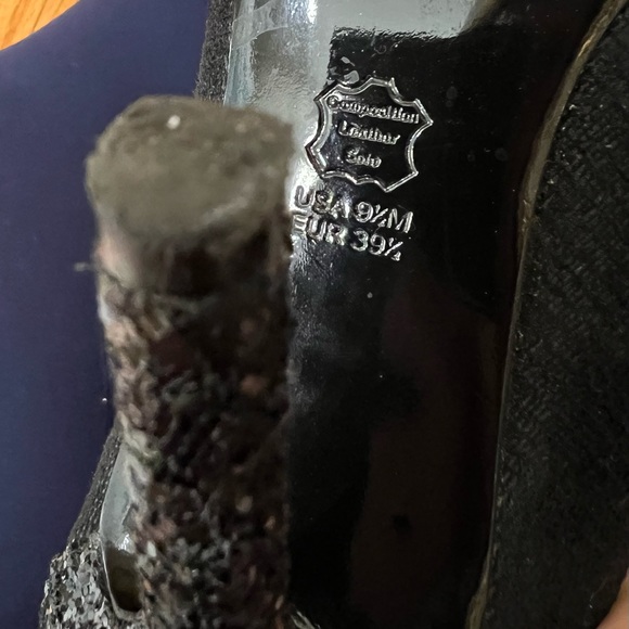 Pointy Black High Heels by Nina - Picture 5 of 7